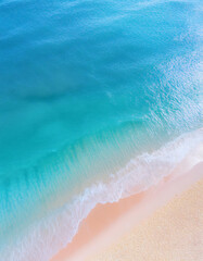 Obraz premium wave on the beach wallpaper