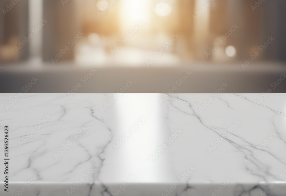 Poster empty blur top template montage marble advertise bokeh design white your display background view pro