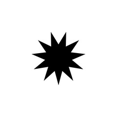 Obraz premium Black sun and star icon png. Black sun png. Star png.