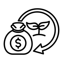 return of investment icon