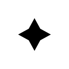 Fototapeta premium Black star icon. Black star png.