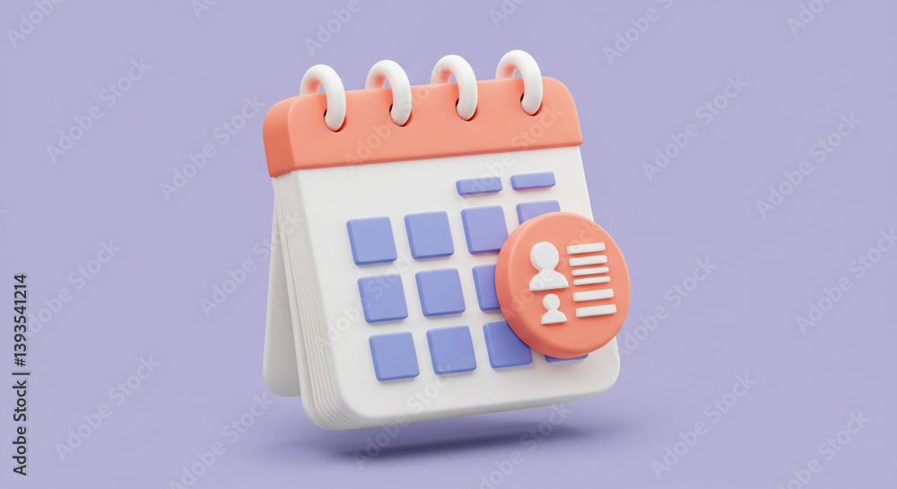 Poster scheduling your important appointments made easy and visually appealing with a pastel-colored desk c
