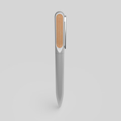 metal and wood stylus mockup