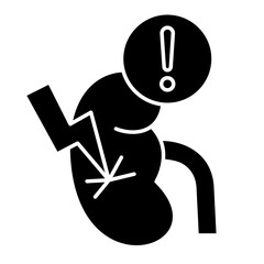 Kidney Failure solid Glyph Icon