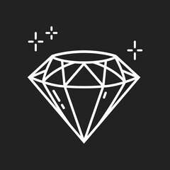 Diamond Vector, Diamond Ring, Shiny Diamond, Diamond Icon, Diamond Illustration, Diamond Outline, Vector Illustration