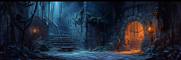 Echoes of Time: Shadows and Secrets in a Medieval Dungeon of Forgotten Lore
