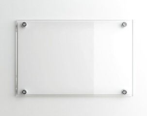 Displaying Clear Acrylic Signage on Wall Mounted with Standoffs