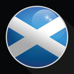 Scotland Glossy Circle Flag icon