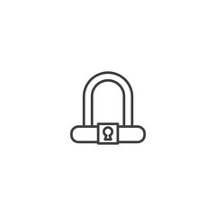Secure padlock icon for digital security and privacy protection