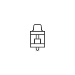 Highlighter pen icon line art design