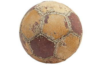 Vintage Leather Football: Patina of Time and Play