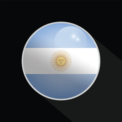 Argentina Glossy Circle Flag icon
