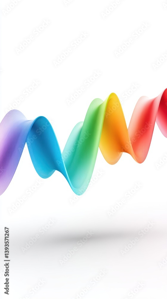Poster fitness motivation routine transformation concept. colorful wavy lines create a vibrant, abstract de