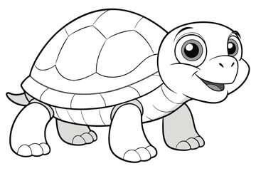  coloring pages for kids for brain development. Turtle outline vector illustration and ready for print.
