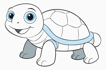  coloring pages for kids for brain development. Turtle outline vector illustration and ready for print.
