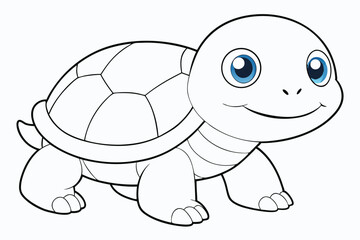  coloring pages for kids for brain development. Turtle outline vector illustration and ready for print.

