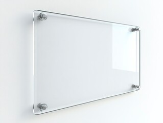Display Clear Acrylic Signage on Wall with Metal Standoff Bolts
