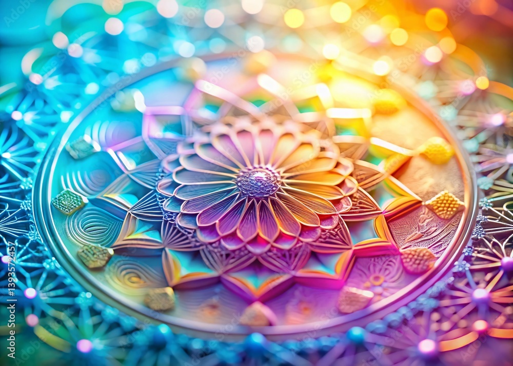 Poster delicate pastel geometric abstract background a soft macro exploration of interlocking shapes and li
