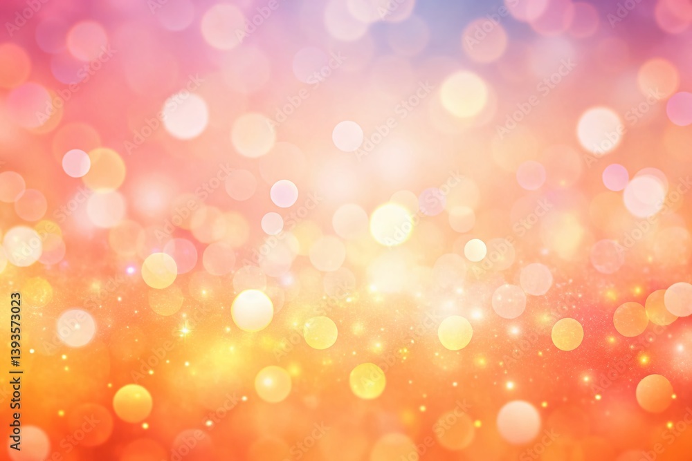 Aufkleber soft pastel orange and pink gradient background with bokeh texture a warm and inviting visual for we