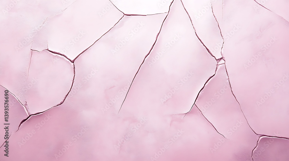 Poster textured abstract pink background with delicate cracks and subtle gradients creating a soft and drea