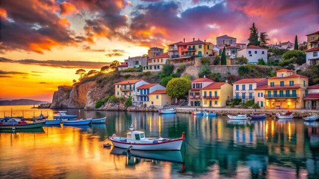 Scenic Fishing Village of Koroni Peloponnese Greece Coastal Beauty and Traditional Charm