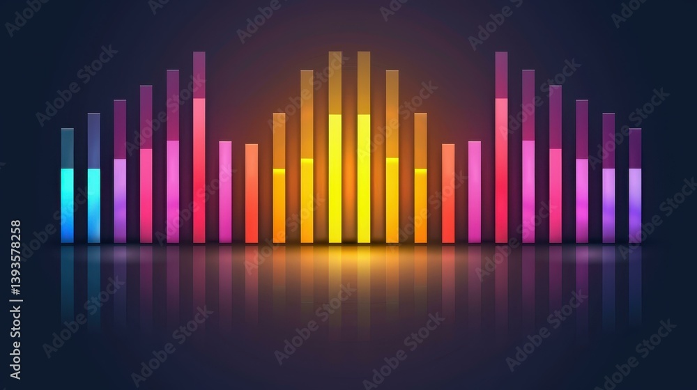 Poster dive into the rhythm with this sleek abstract background, showcasing vibrant sound waves and a dynam