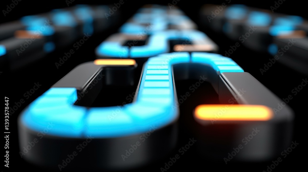 Poster a vivid electric blue display showcasing the seamless flow of digital currency in a secure blockchai