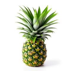 Fototapeta premium A vibrant pineapple, juicy and refreshing, perfect for summer recipes and healthy snacks. Discover the exotic taste of this tropical fruit!