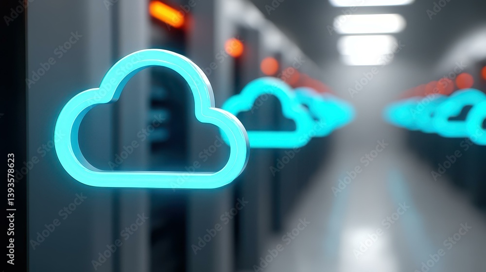 Poster explore serverless technology on hybrid cloud networks, enhancing digital infrastructure for seamles