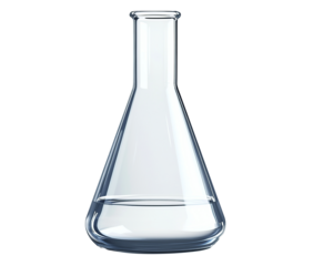 Beaker isolated on transparent background
