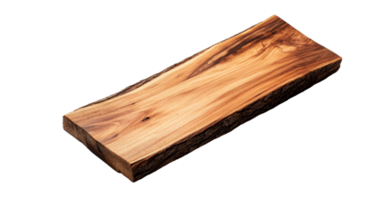 Natural edge cutting board, wood texture design, grain surface, cut out transparent