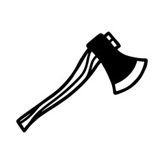 Axe Icon - Black Silhouette