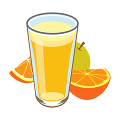 Fresh Citrus Juice Illustration