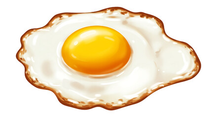 fried egg vector illustration isolated on white background 