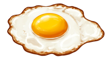 fried egg vector illustration isolated on white background 