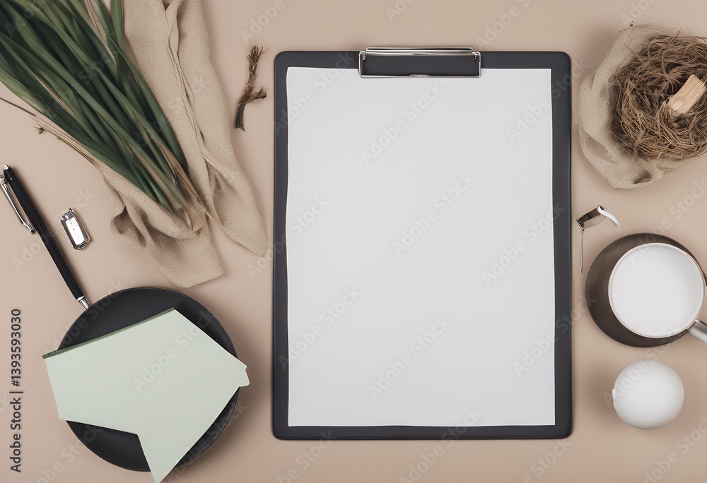 Poster branch office template sheet lay blank minimalist casket background business text copy neutral work 