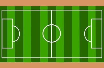 soccer field and ball