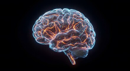 Abstract neural connections in digital brain model