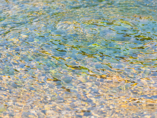 春の川　水の流れアップ157