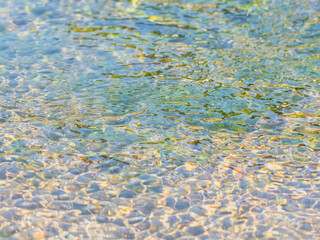 春の川　水の流れアップ58