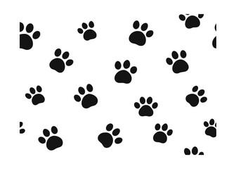 Fototapeta premium animal tracks seamless vector design