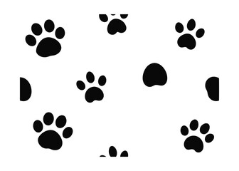 Fototapeta premium animal track seamless print background
