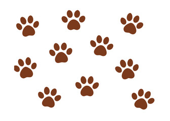 Obraz premium animal track minimalist repeat pattern