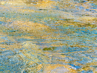 春の川　水の流れアップ172