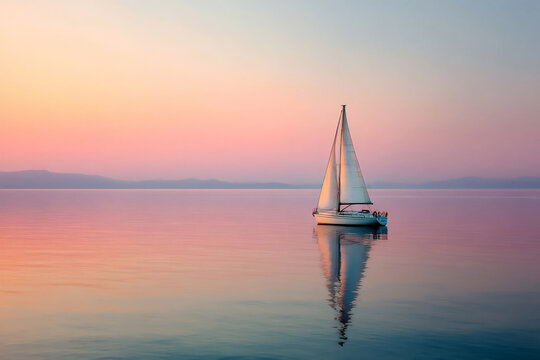 name: sailboat on a calm sea