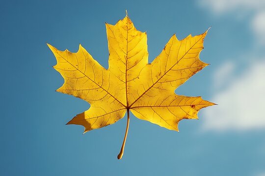 Autumn Leaf in Sky