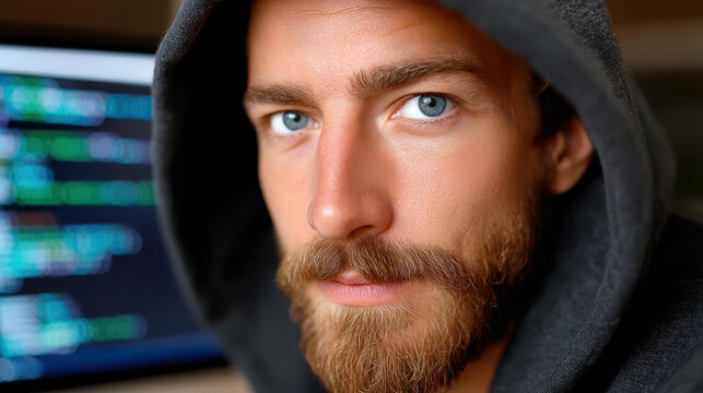 A skilled computer wizard delves into complex code, unraveling the mysteries of tech with precision and expertise.