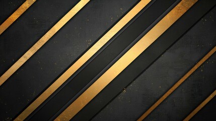 Fototapeta premium Explore a chic blend of dark textures and brilliant gold tones in this abstract vector art to elevate your space.