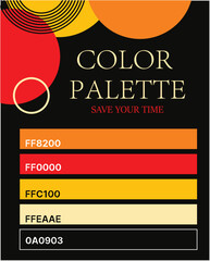 Save your time Color Palette for design and insprtion