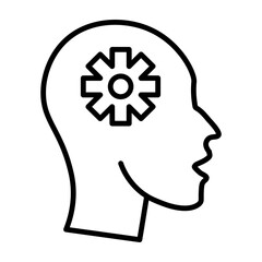 Emotional Regulation  Vector Line Icon Design